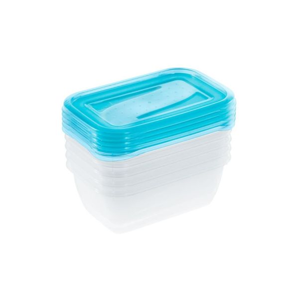 Комплект ємностей Keeeper для CВЧ прямокутний "Fredo Fresh" (5*0,5л)