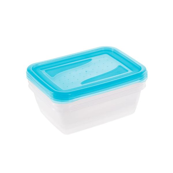 Комплект емкостей для СВЧ прямоугольный "Fredo Fresh" (3*1,25л)