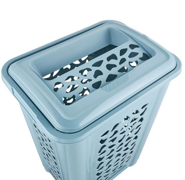 Корзина для белья Keeeper 60л Бирюзовая