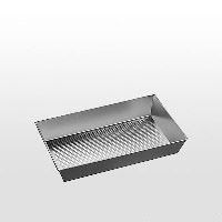 Деко з рифл. дном "SILVER" 390*235*70