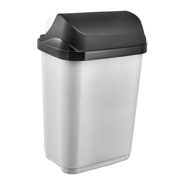 Мусорный контейнер Keeeper "ROLLTOP" 10л серебро