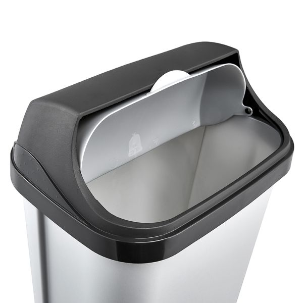 Мусорный контейнер Keeeper "ROLLTOP" 10л серебро