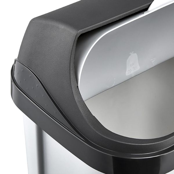 Мусорный контейнер Keeeper "ROLLTOP" 10л серебро