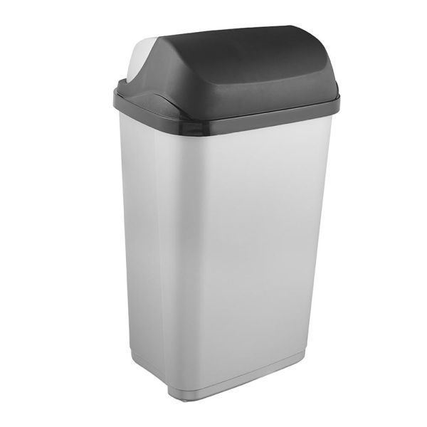 Мусорный контейнер Keeeper "ROLLTOP" 50л серебро
