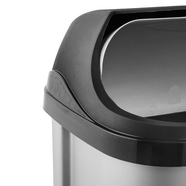 Мусорный контейнер Keeeper "ROLLTOP" 50л серебро