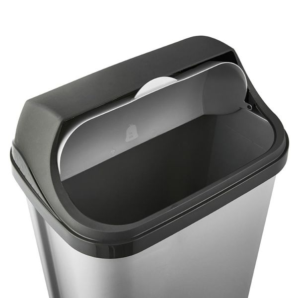 Мусорный контейнер Keeeper "ROLLTOP" 50л серебро