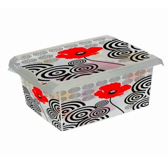 Скринька для зберігання Keeeper PoppyStile з кришкою 10л