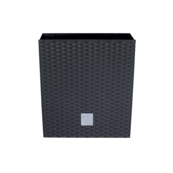 Горщик для квітів RATO Square Low 20 см H-20,2 см Антрацит