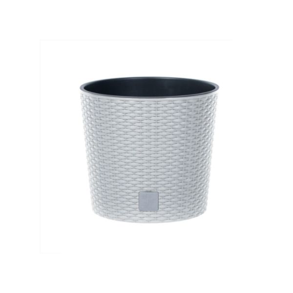 Горщик для квітів RATO Round 20 см H-19 см Білий