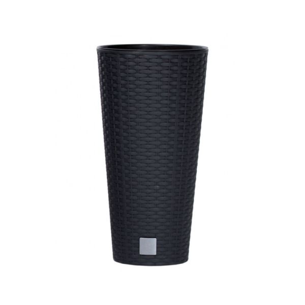 Горшок для цветов RATO Tubus 25 cм, H-47,6 см Антрацит