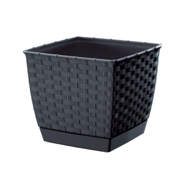 Горщик для квітів Ratolla Square 16.5см Антрацит