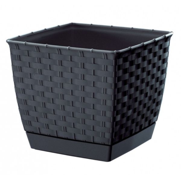 Горщик для квітів Ratolla Square 22см Антрацит