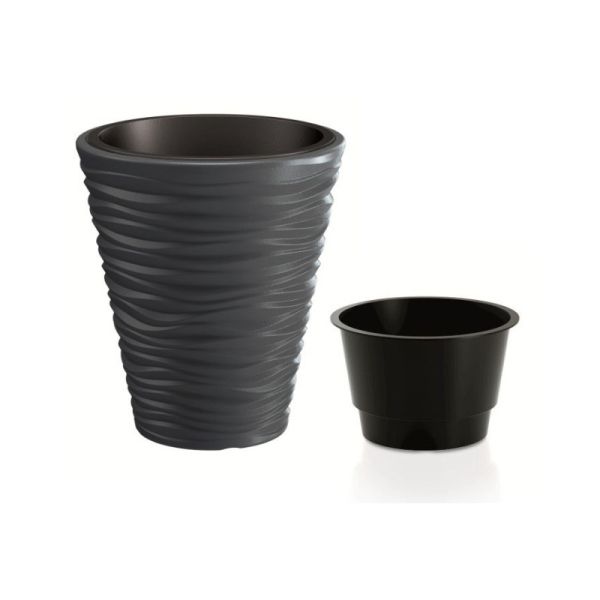 Горщик для квітів Sand 35см Антрацит