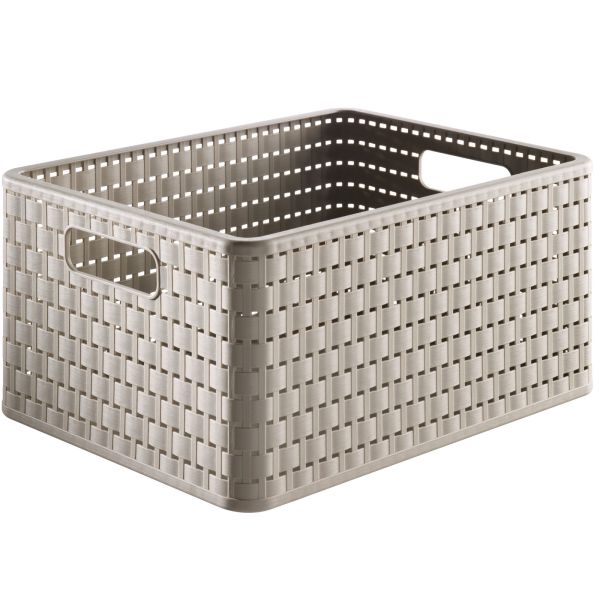 Скринька для зберігання Rotho А4 Country 18л Капучино