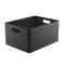 Ящик для хранения Rotho А4 Country 28л Антрацит