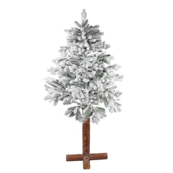Елка литая заснеженная на высокой ножке 180 см
