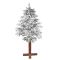 Елка литая заснеженная на высокой ножке 180 см