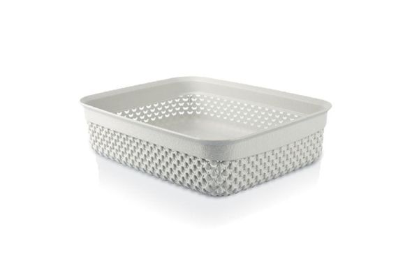 Корзина DROP прямоугольная, 2,2л Белый