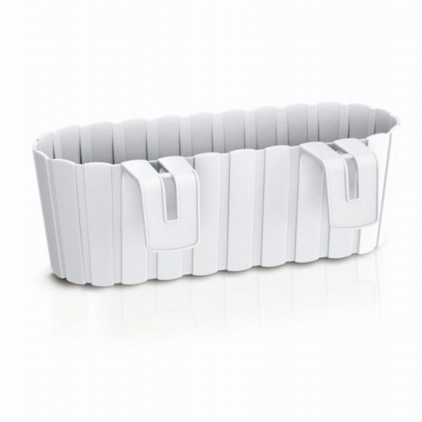 Балконный ящик Boardee Hook навесной, 40см Белый