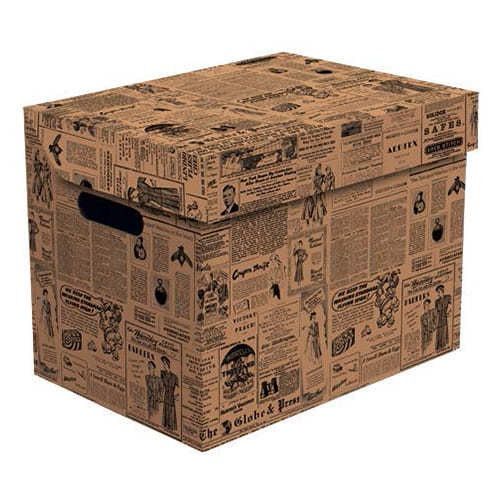 Ящик для зберігання картонний ONE, газета
