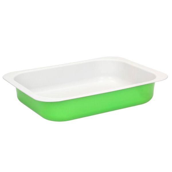 Деко з неприг.покриттям "нон-стік" 290х220х60 зелено-сірий