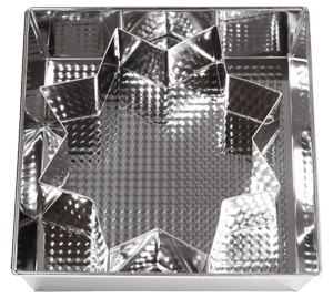 Деко з рифл. дном 235 * 235 * 60 з вклад. "Зірка"