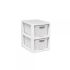 Комод на 2 ящики RATTAN міні Білий
