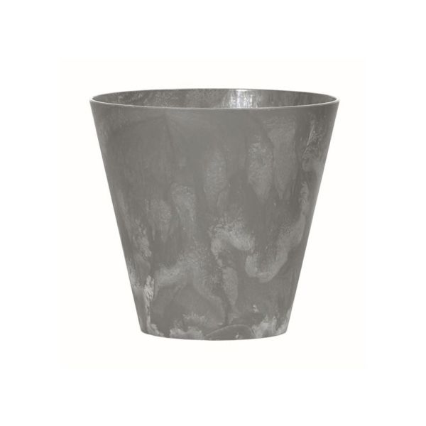 Горщик для квітів Tubus Beton Effect 25cm круглий Маренго мармуровий