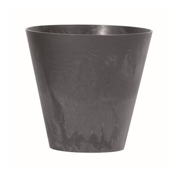 Горщик для квітів Tubus Beton Effect 30cm круглий Антрацит мраомрний