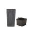 Горшок для цветов Urbi Square Beton Effect 14см Антрацит мраморный