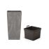 Горщик для квітів Urbi Square Beton Effect 20см Маренго мармуровий