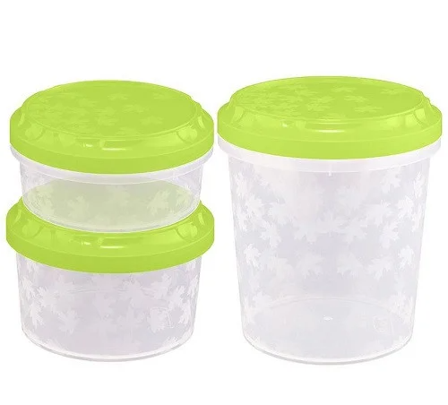 Комплект ємностей BranQ для морозилки круглих Rukkola Twist 3шт (0,375л+0,6л+1л)