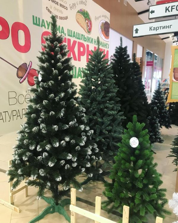 Искусственная ель КАРПАТСКАЯ с белыми кончиками 100 см