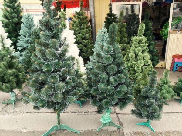 Искусственная сосна КРЫМСКАЯ ЗАСНЕЖЕННАЯ тёмно-зелёная 250 см