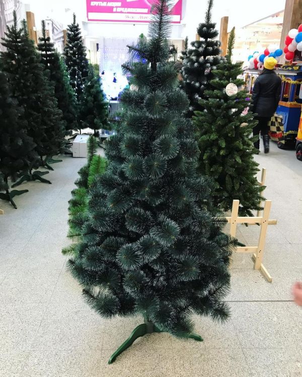 Искусственная сосна КРЫМСКАЯ ЗАСНЕЖЕННАЯ тёмно-зелёная 250 см