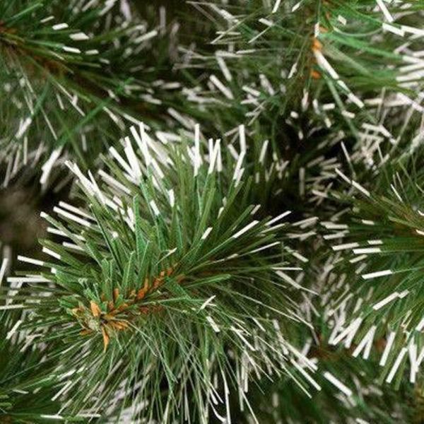 Искусственная новогодняя елка ЛЕСНАЯ с белыми кончиками 220 см