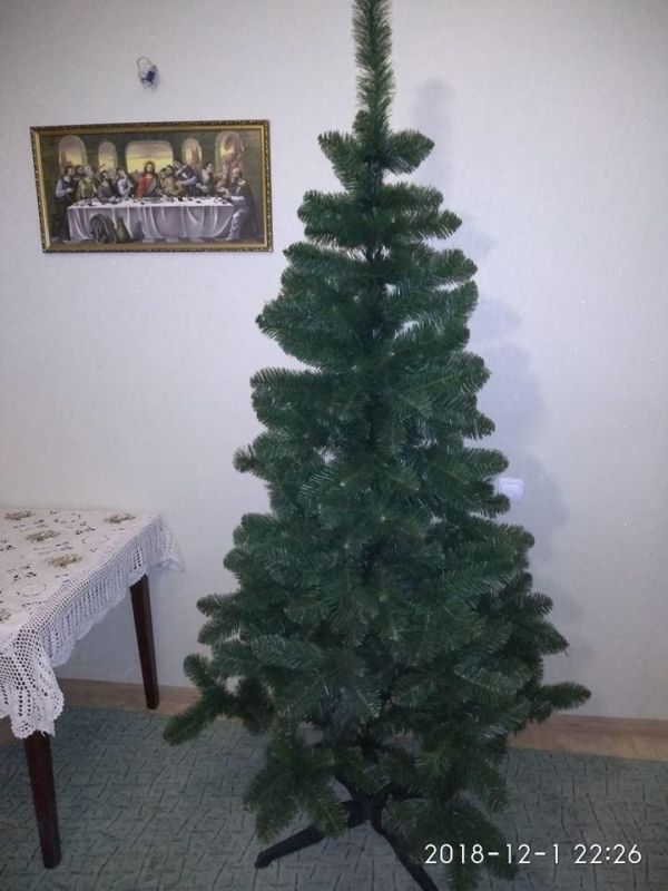 Штучна новорічна ялинка КАРПАТСЬКА зелена 150 см
