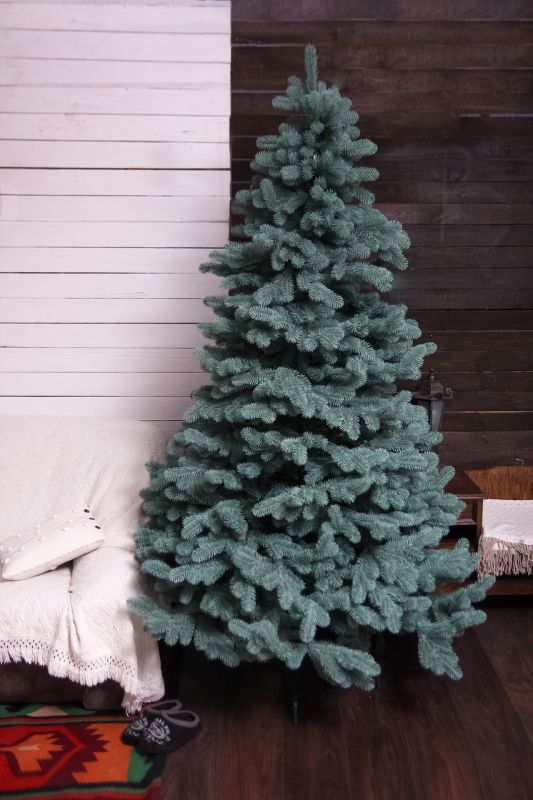 Искусственная голубая силиконовая елка КОВАЛЕВСКАЯ 180 см