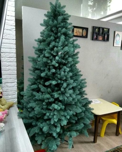 Искусственная голубая силиконовая елка КОВАЛЕВСКАЯ 230 см