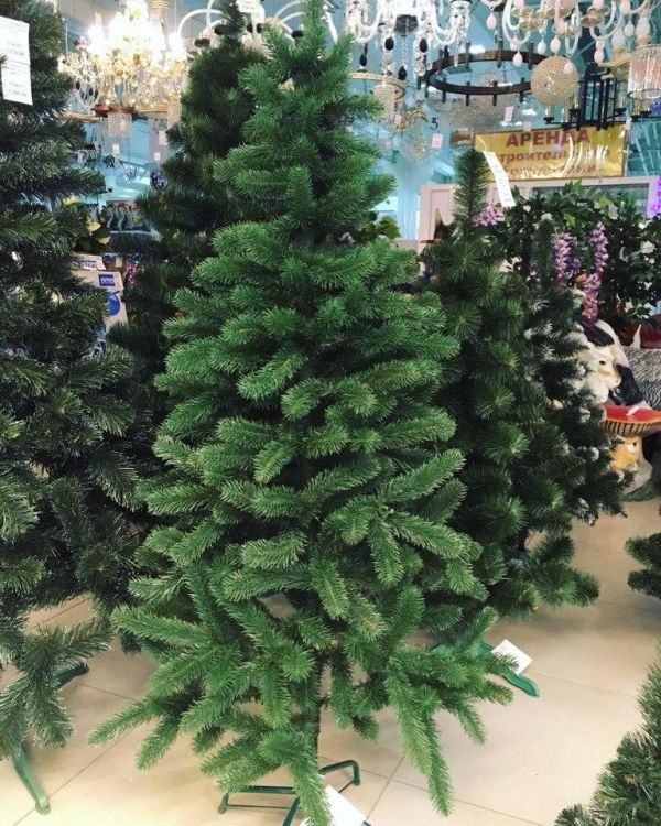 Искусственная новогодняя литая ель БУКОВЕЛЬСКАЯ зелёная 110 см