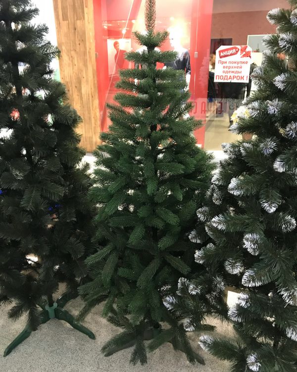 Искусственная новогодняя литая ель БУКОВЕЛЬСКАЯ зелёная 130 см