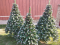 Искусственная ель РОЖДЕСТВЕНСКАЯ с белыми кончиками, шишками и калиной красной 150 см