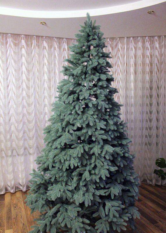 Искусственная голубая силиконовая елка КОВАЛЕВСКАЯ 300 см