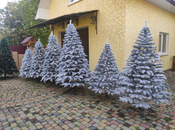 Штучна лита ялинка ПРЕЗИДЕНТСЬКА ЗАСНІЖЕНА 250 см