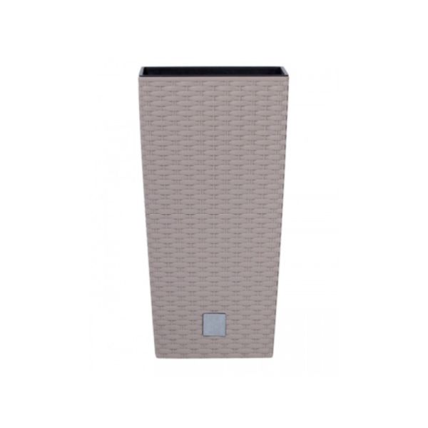 Горшок для цветов RATO Square 20 см, H-37,6 см Мокка