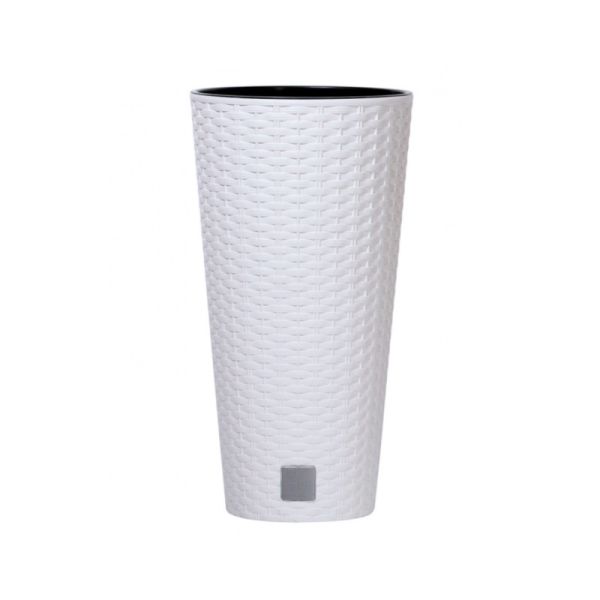 Горщик для квітів RATO Tubus 25 см, H-47,6 см Білий