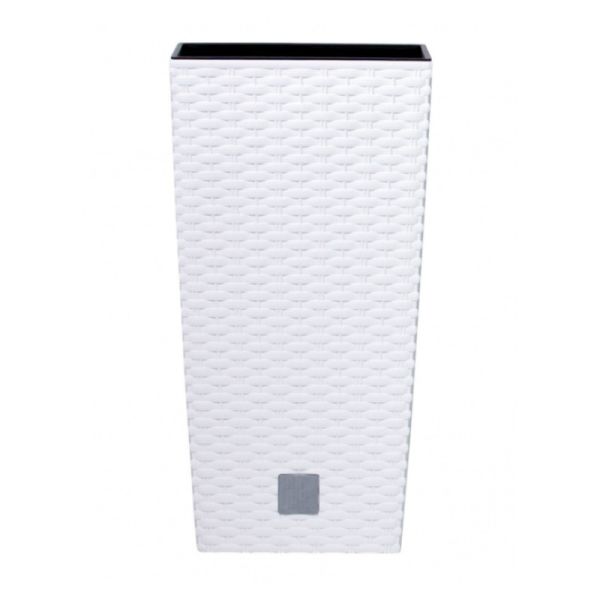 Горшок для цветов RATO Square 30 см, H-55 см Белый
