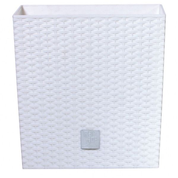 Горщик для квітів RATO Square Low 40 см, H-40,8 см Білий