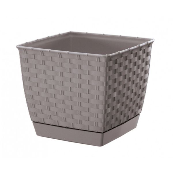 Горщик для квітів Ratolla Square 22см Мокка