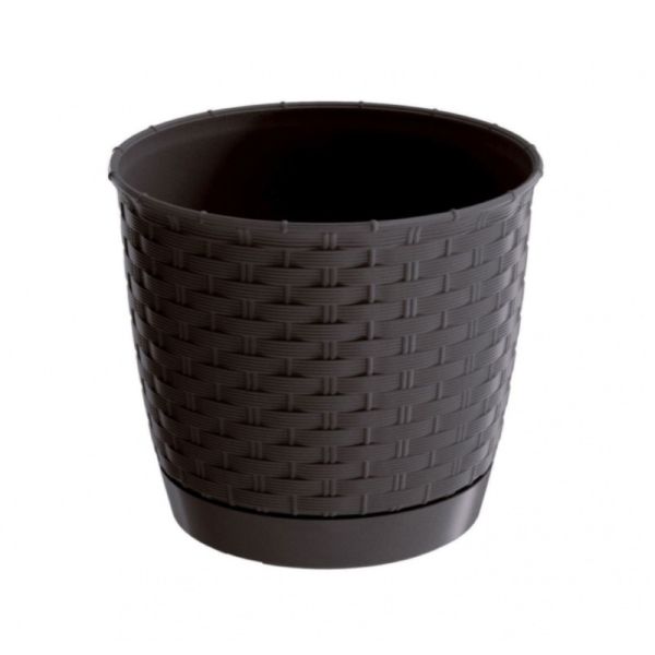 Горщик для квітів Ratolla Round 22см Коричневий